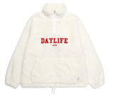 デイライフ(Daylife)  Daylife Fleece anorak jacket (IVORY)