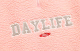 デイライフ(Daylife)  Daylife Fleece anorak jacket (PINK)