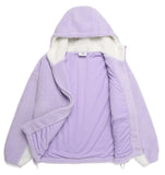 デイライフ(Daylife)  Daylife Fleece hooded jacket (PURPLE)