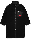 デイライフ(Daylife)  Daylife Fleece reversible long jacket (BLACK)