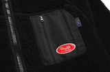 デイライフ(Daylife)  Daylife Fleece reversible long jacket (BLACK)