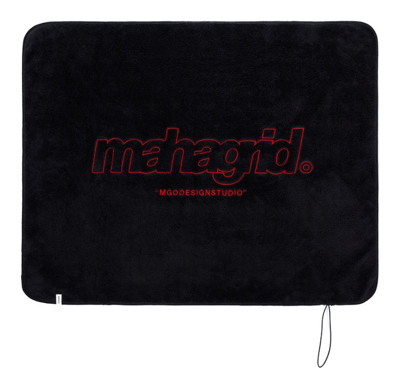 mahagrid (マハグリッド)   FLEECE BLANKET [BLACK]