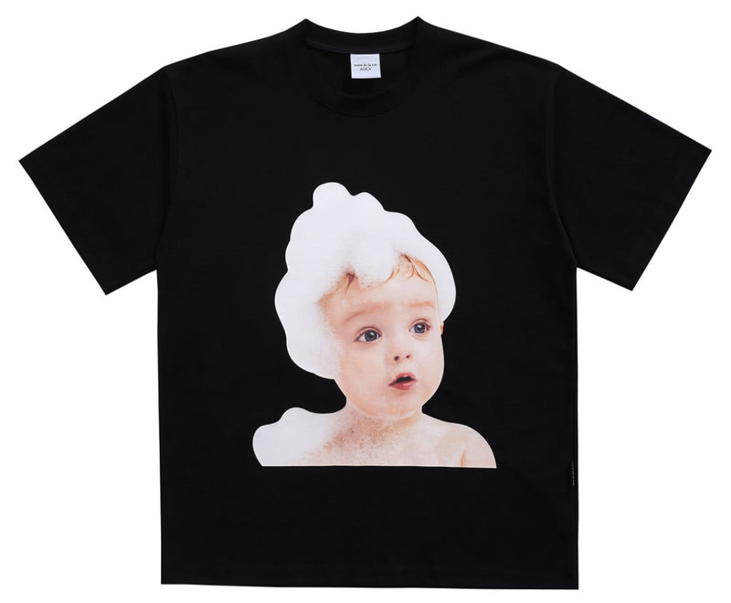 アクメドラビ(acme' de la vie) ADLV BABY FACE SHORT SLEEVE T-SHIRT BLACK BUBBLE