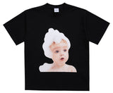 アクメドラビ(acme' de la vie) ADLV BABY FACE SHORT SLEEVE T-SHIRT BLACK BUBBLE