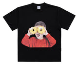 アクメドラビ(acme' de la vie) ADLV BABY FACE SHORT SLEEVE T-SHIRT BLACK DONUT 7