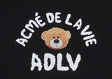 アクメドラビ(acme' de la vie) TEDDY BEAR (BEAR DOLL) SHORT SLEEVE T-SHIRT BLACK