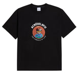 アクメドラビ(acme' de la vie) ADLV BABY FACE SHORT SLEEVE T-SHIRT BLACK MINI YELLOW GLASSES