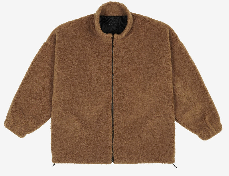 ディープリーク(DPRIQUE) OVERSIZED SHEARLING JACKET - BEIGE