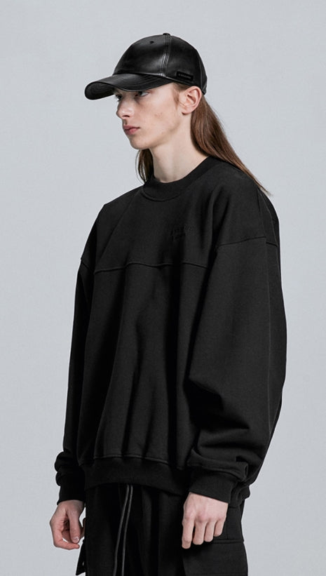 ディープリーク(DPRIQUE) OVERSIZED SWEATSHIRT - BLACK