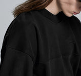 ディープリーク(DPRIQUE) OVERSIZED SWEATSHIRT - BLACK