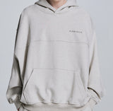 ディープリーク(DPRIQUE) OVERSIZED LOGO HOODIE - OATMEAL