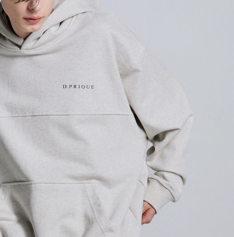 ディープリーク(DPRIQUE) OVERSIZED LOGO HOODIE - OATMEAL