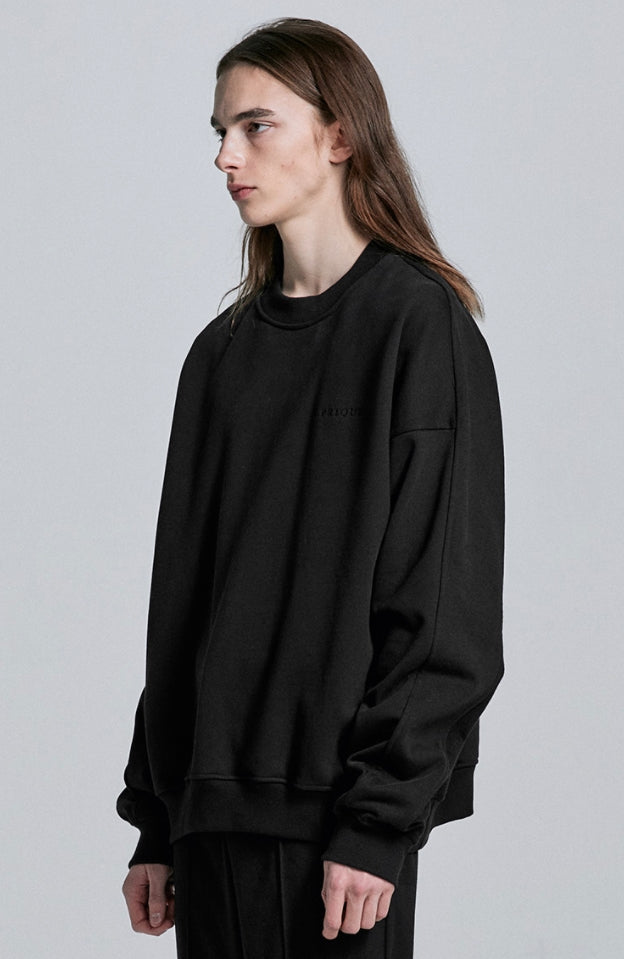 ディープリーク(DPRIQUE) PANEL SWEATSHIRT - BLACK