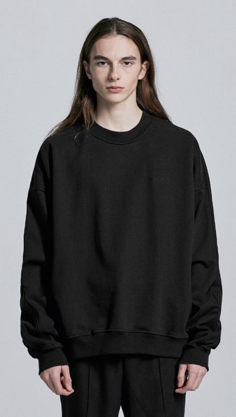 ディープリーク(DPRIQUE) PANEL SWEATSHIRT - BLACK
