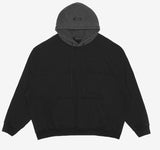 ディープリーク(DPRIQUE) WASHED CONTRAST HOODIE - BLACK