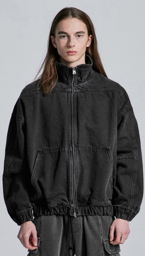 ディープリーク(DPRIQUE) PANEL ZIP-UP JACKET - BLACK