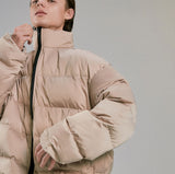 ディープリーク(DPRIQUE) OVERSIZED PADDED JACKET - BEIGE