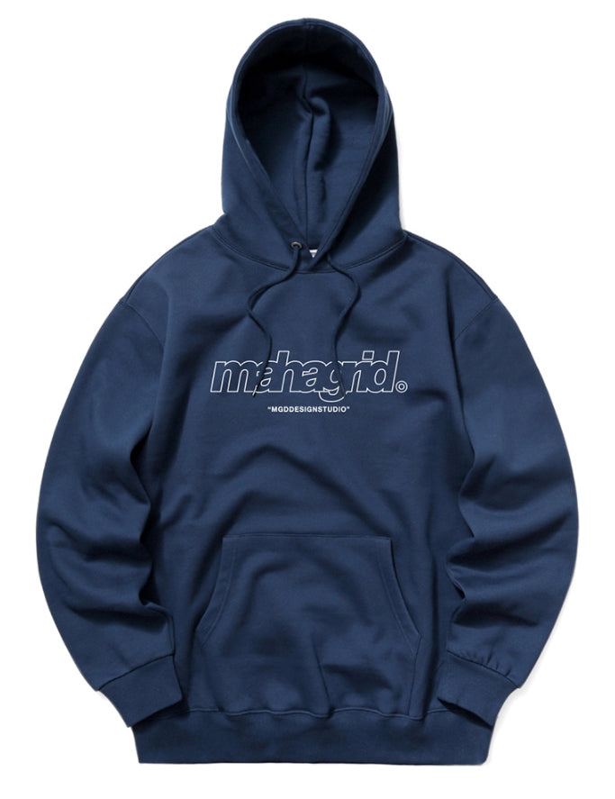 mahagrid (マハグリッド) THIRD LOGO HOODIE [NAVY] – UNDERSTUDY CLUB