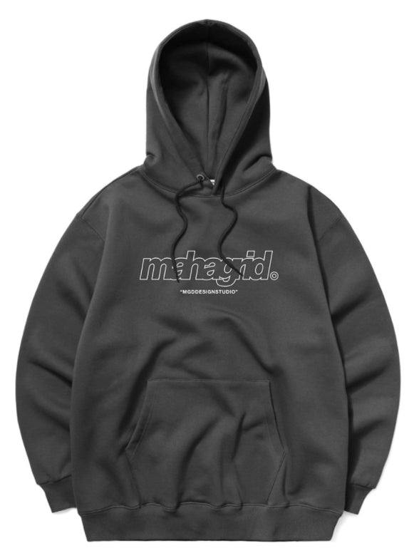 mahagrid (マハグリッド) THIRD LOGO HOODIE [CHARCOAL] – UNDERSTUDY CLUB