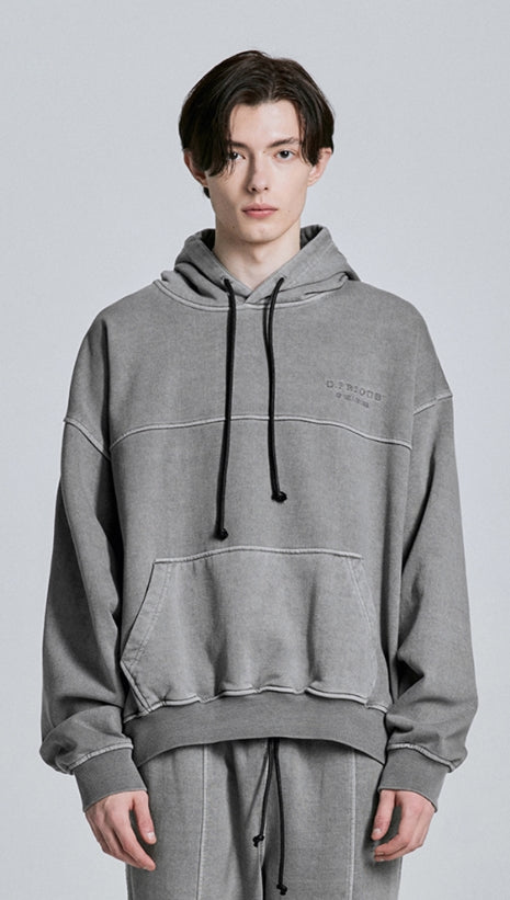 ディープリーク(DPRIQUE) WASHED HOODIE - GREY