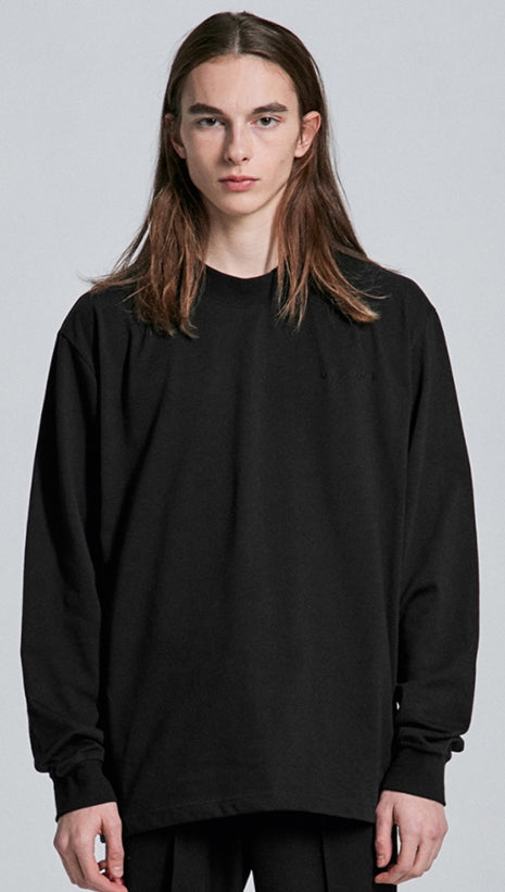 ディープリーク(DPRIQUE)  LOGO LONG SLEEVE T-SHIRT - BLACK