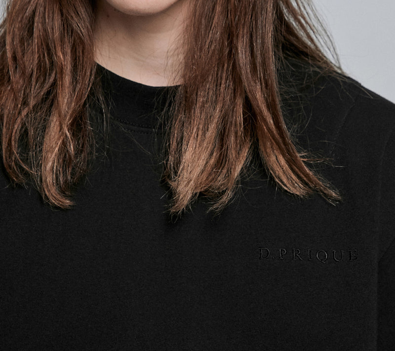 ディープリーク(DPRIQUE)  LOGO LONG SLEEVE T-SHIRT - BLACK