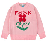 ワンダービジター(WONDER VISITOR)     TCW Flower Jacquard Knit [Pink]