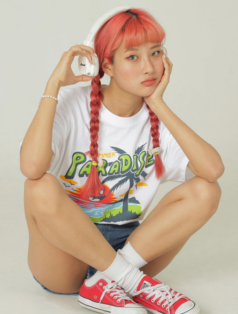 ワンダービジター(WONDER VISITOR) Paradise T shirt