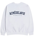 アクメドラビ(acme' de la vie)  ADLV BABY FACE SWEATSHIRT WHITE MINI WHITE CAP