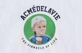 アクメドラビ(acme' de la vie)  ADLV BABY FACE SWEATSHIRT WHITE MINI WHITE CAP