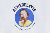 アクメドラビ(acme' de la vie)  ADLV BABY FACE SWEATSHIRT WHITE MINI CHOCOLAT DONUT