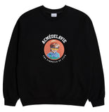 アクメドラビ(acme' de la vie)  ADLV BABY FACE SWEATSHIRT BLACK MINI YELLOW GLASSES