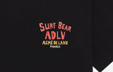 アクメドラビ(acme' de la vie) SURFING BEAR SHORT SLEEVE T-SHIRT BLACK