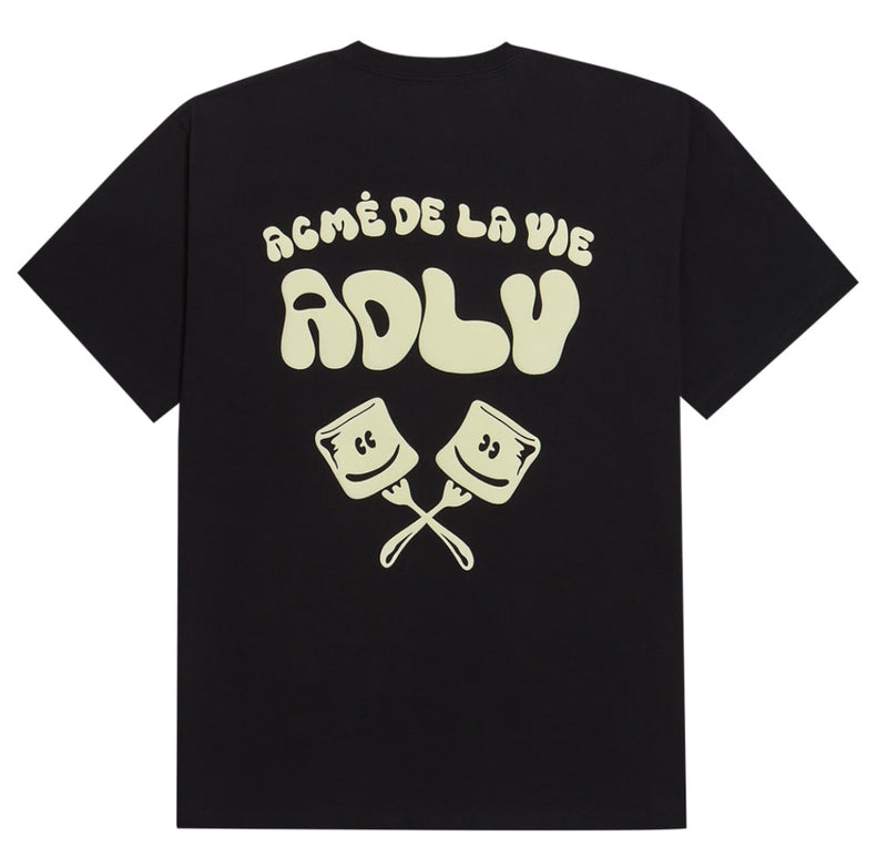アクメドラビ(acme' de la vie) ADLV MARSHMALLOW SHORT SLEEVE T-SHIRT BLACK