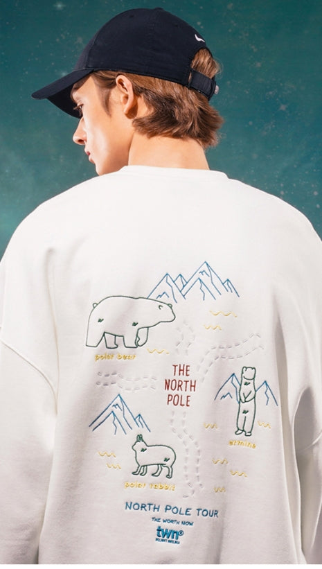ティーダブリューエヌ(TWN)  NORTH POLE SWEAT SHIRT HHMT3334
