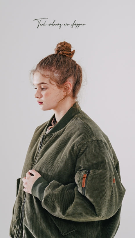 ダブルユーブイプロジェクト(WV PROJECT) Tart Corduroy Aviation Jumper Khaki YSOT7446