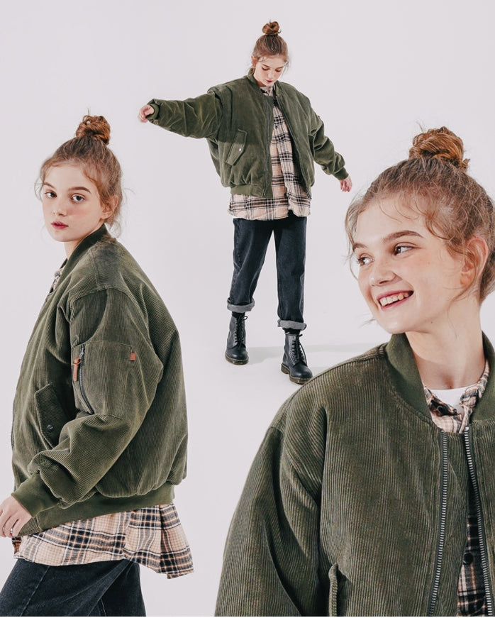 ダブルユーブイプロジェクト(WV PROJECT) Tart Corduroy Aviation Jumper Khaki YSOT7446