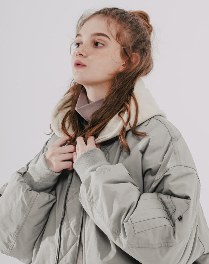 ダブルユーブイプロジェクト(WV PROJECT)  Warm Overfit MA-1 Jacket Gray MJOT7413