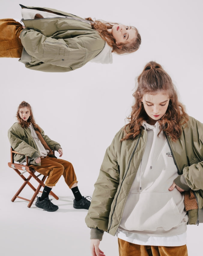 ダブルユーブイプロジェクト(WV PROJECT)  Warm Overfit MA-1 Jacket Khaki MJOT7413