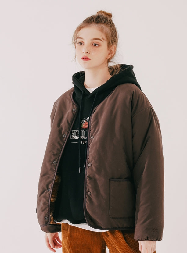 ダブルユーブイプロジェクト(WV PROJECT)  Cheki Reversible No-Color Jacket Brown CJOT7430