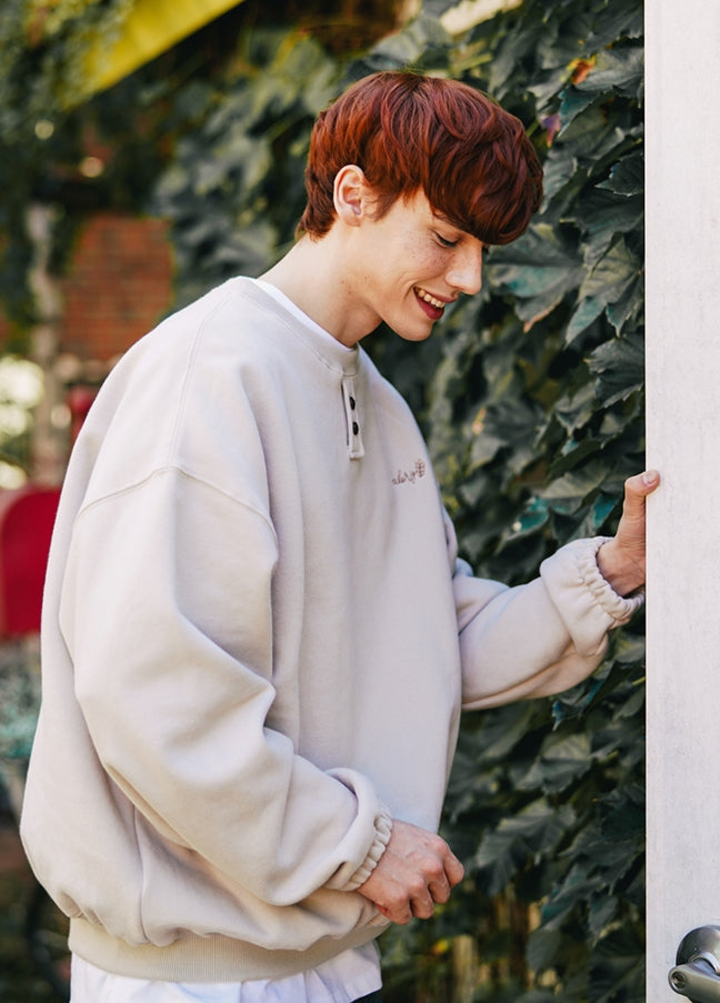 ダブルユーブイプロジェクト(WV PROJECT)  Baguette Sweatshirt Beige Gray JJMT7428