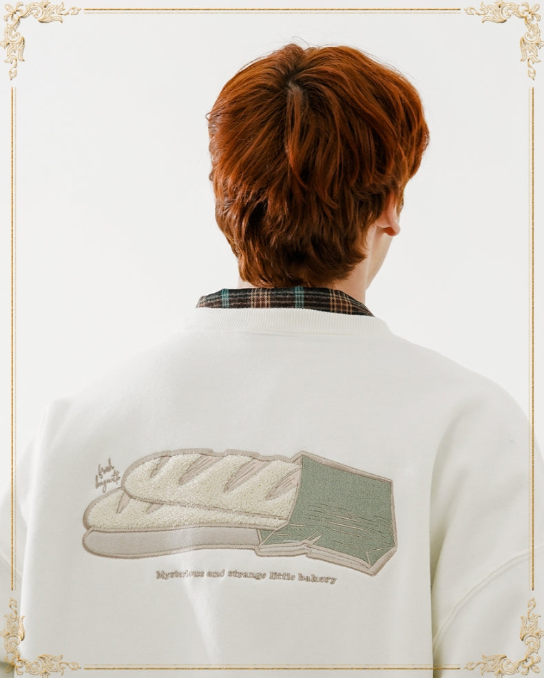 ダブルユーブイプロジェクト(WV PROJECT)  Baguette Sweatshirt Cream JJMT7428
