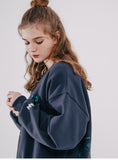 ダブルユーブイプロジェクト(WV PROJECT) Wonder Sweat Shirt Navy SMMT7444