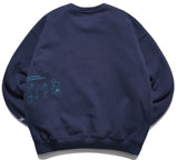 ダブルユーブイプロジェクト(WV PROJECT) Wonder Sweat Shirt Navy SMMT7444