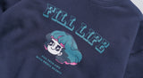 ダブルユーブイプロジェクト(WV PROJECT) Wonder Sweat Shirt Navy SMMT7444
