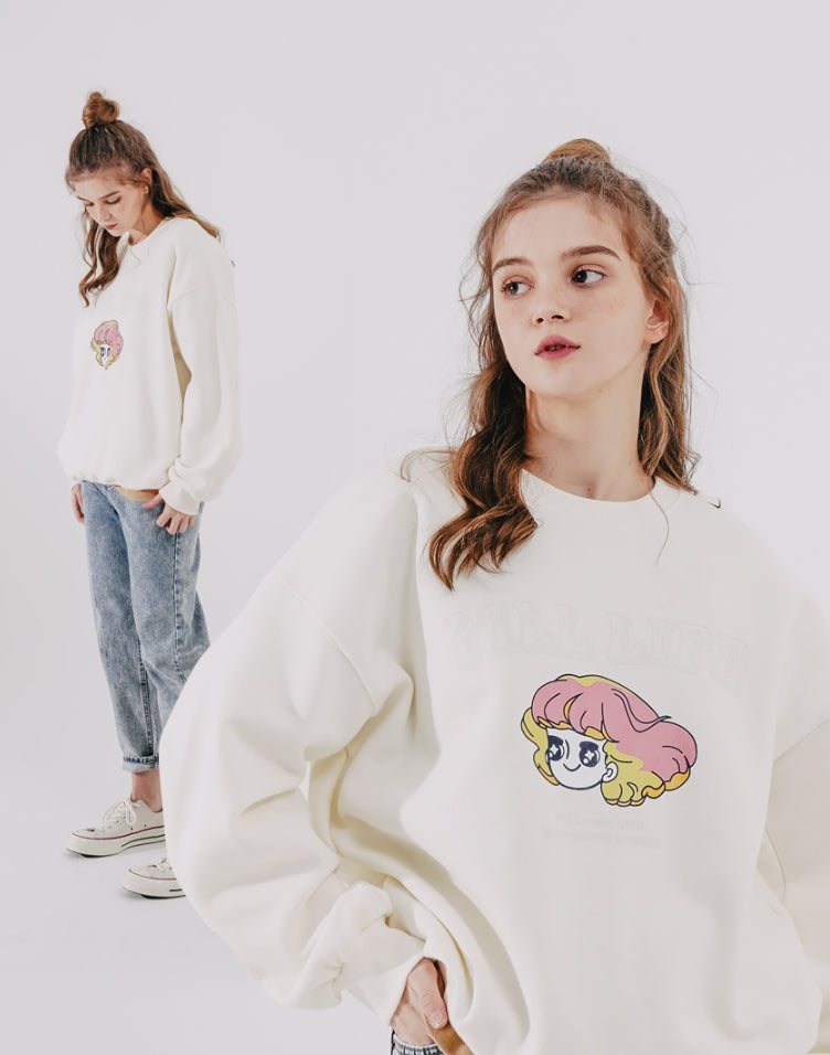 ダブルユーブイプロジェクト(WV PROJECT) Wonder Sweat Shirt Cream SMMT7444