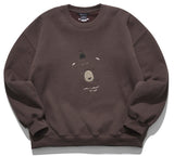 ダブルユーブイプロジェクト(WV PROJECT) Bearp Sweat Shirt Brown MJMT7449