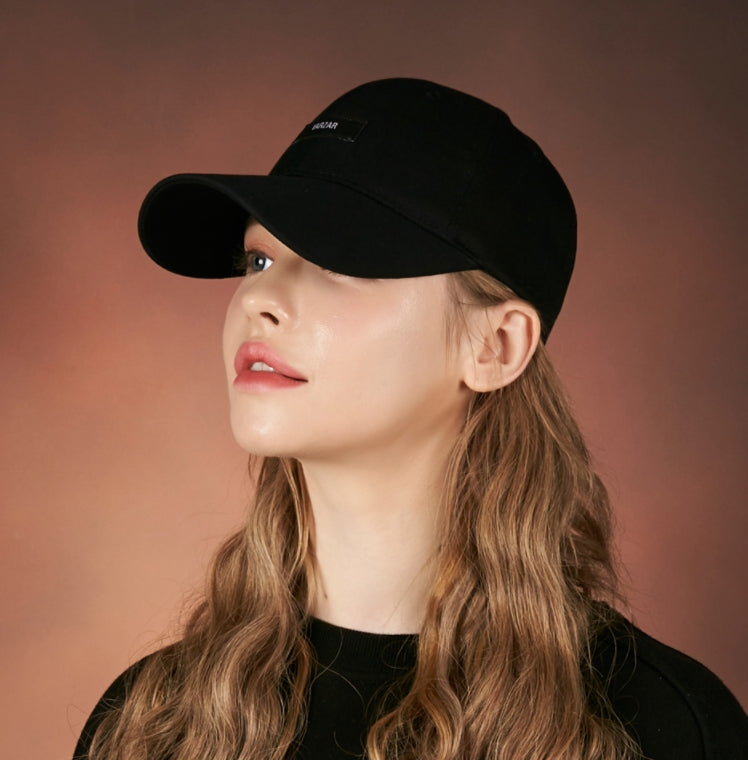 VARZAR(バザール) Retro label ball cap black