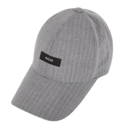 VARZAR(バザール) Retro Label Stripe Ball Cap Grey