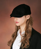 VARZAR(バザール) Retro label beret black
